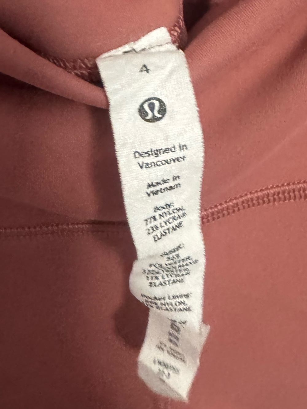 Lululemon Coral High-Waist Active Leggings - Picture 3 of 4